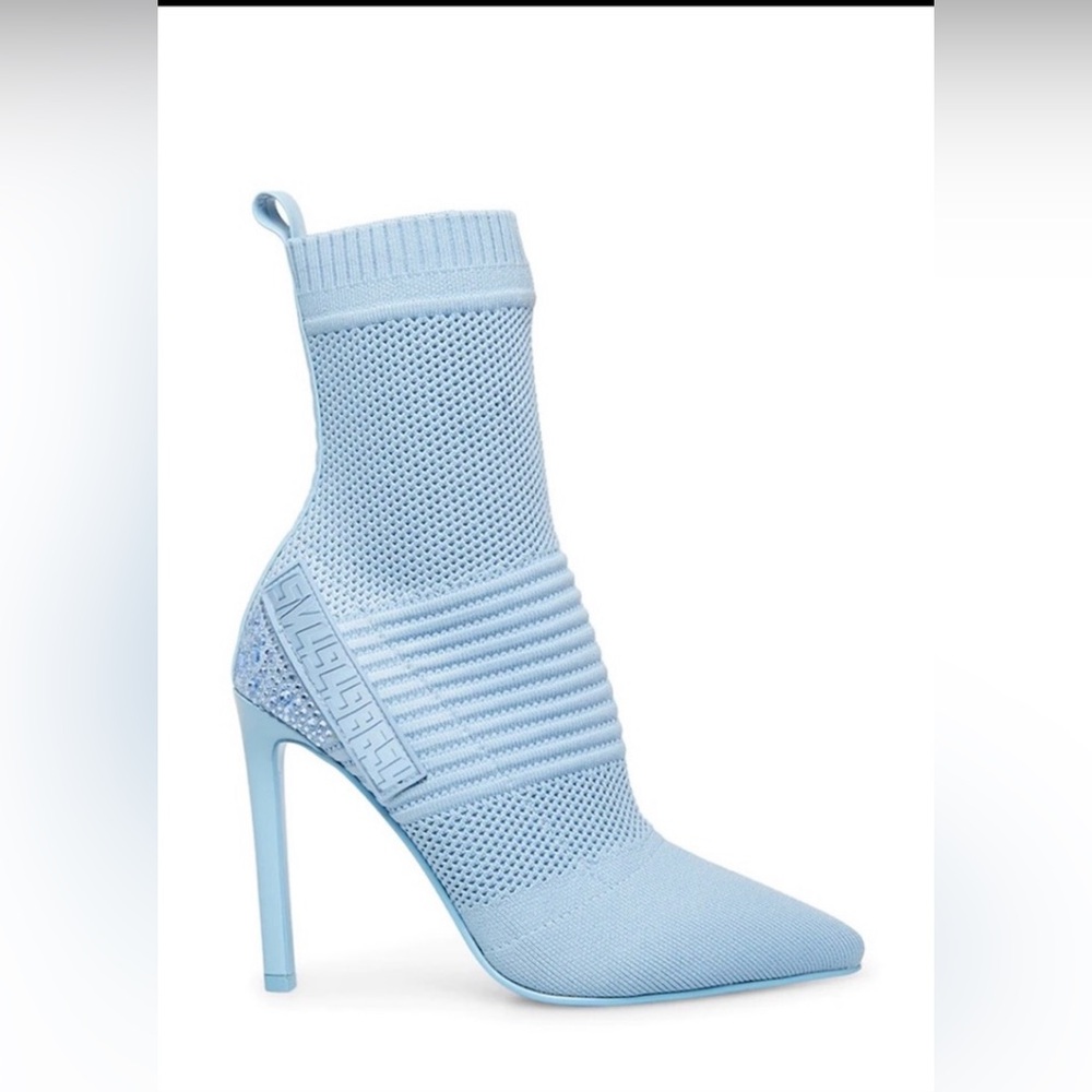New Steve Madden Rhinestone Booties Maxwelle Blue size 9.5